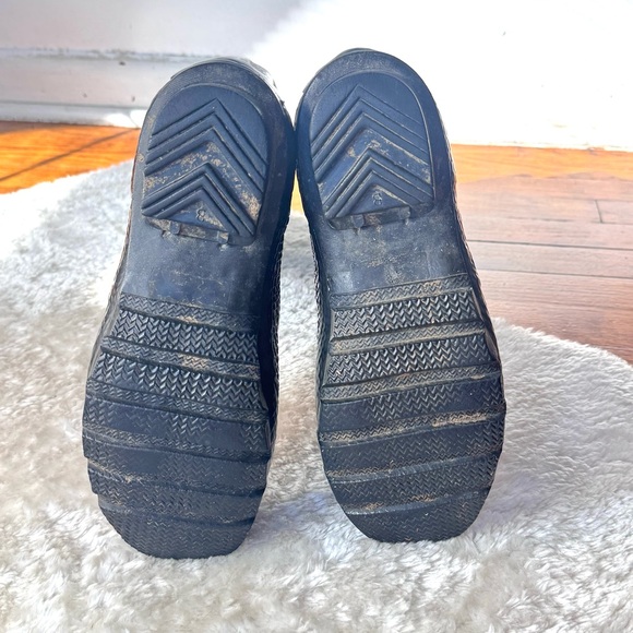 Hunter Black Embossed Original Tall Waterproof Boots Sz 7 - Picture 12 of 13